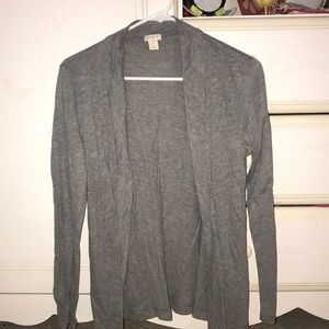 Women’s J.Crew gray cardigan